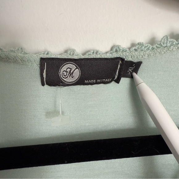 🪽 60% Silk Floral Lace Tunic Top - Made in Italy - Size XL - Picture 8 of 8